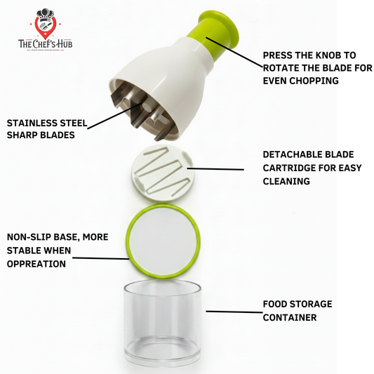 3 in 1 Super Kitchen Deal – Oil Spray Bottle, Garlic Chopper & Gold Serving Tongs