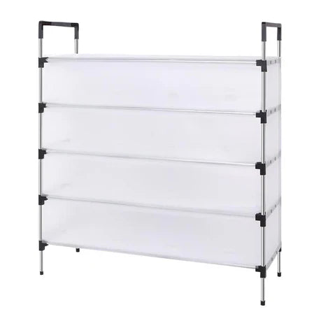 Foldable 5-Tier Space-Saving Dustproof Shoe Stand