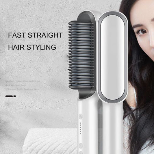 New dual-purpose heated straightening and curling comb