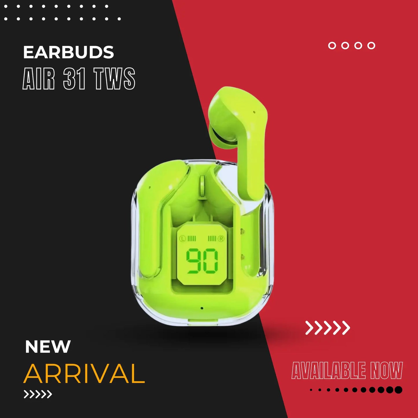 Air-31 Wireless Earbuds With Free Cover